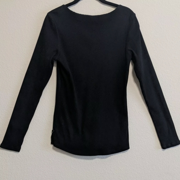 Scotch & Soda Maison Scotch Ribbed Knit Lace Up Henley Top Size 2-small EUC - Picture 7 of 9